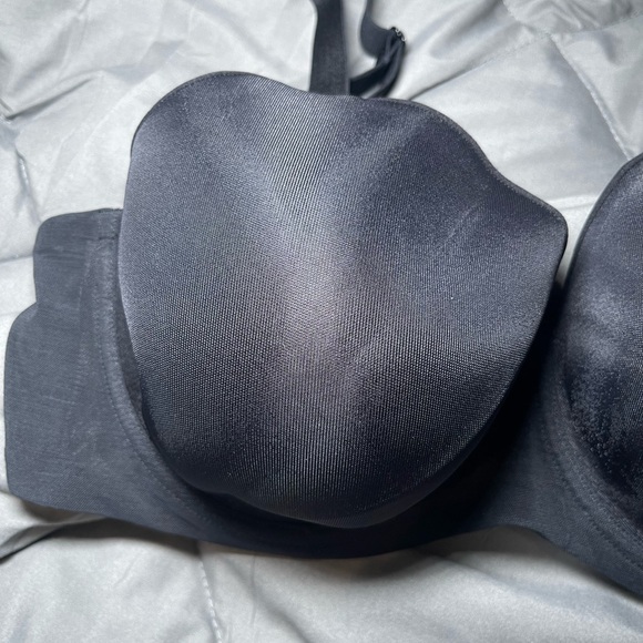 HSIA Air Mesh Plus Size Women's Black Smooth Finish Underwire Full Coverage Bra - Picture 3 of 5